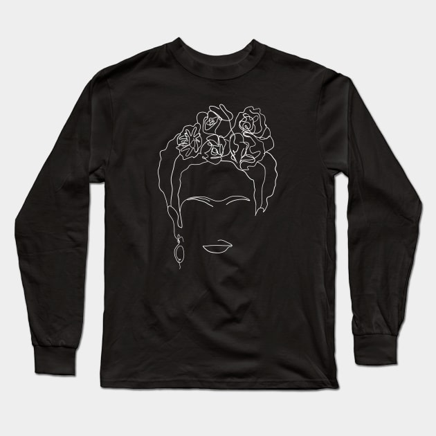 Frida Kahlo Long Sleeve T-Shirt by Antho